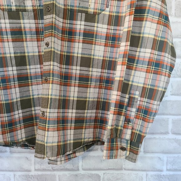 Eddie Bauer Classic Fit Plaid Button Up Shirt Long Sleeve 2XL - Picture 5 of 8